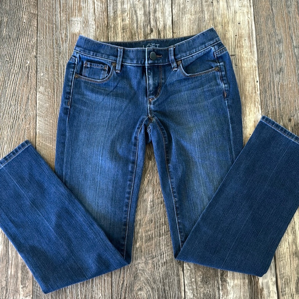 ANN TAYLOR MODERN STRAIGHT WOMEN JEANS, 24/00P